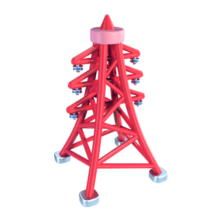 Torre de línea eléctrica de alto voltaje  3D Icon