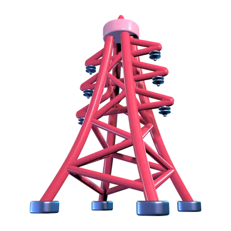 Torre de linha de alta tensão  3D Icon