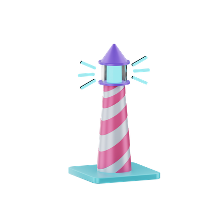 Torre de luz  3D Icon