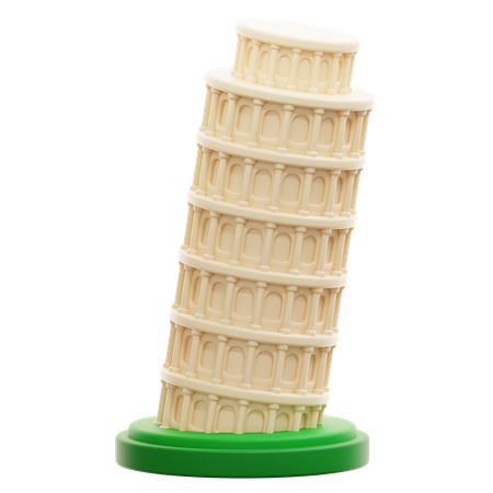 Torre de pisa  3D Icon