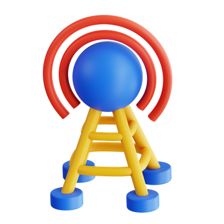 Torre de rádio  3D Icon