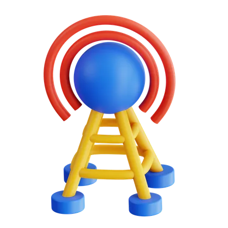 Torre de rádio  3D Icon