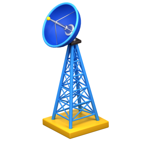 Torre de red  3D Icon