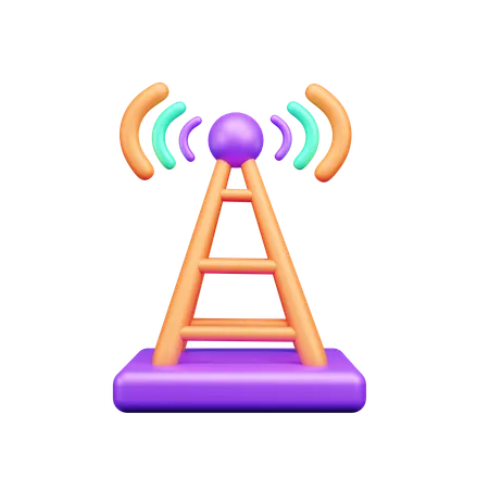 Torre de rede  3D Icon