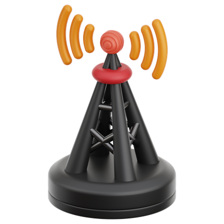 Torre de rede  3D Icon