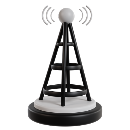 Torre de señal de podcasts  3D Icon