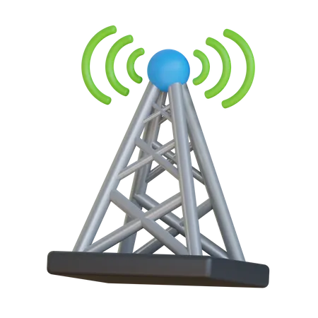 Torre de telecomunicaciones  3D Icon