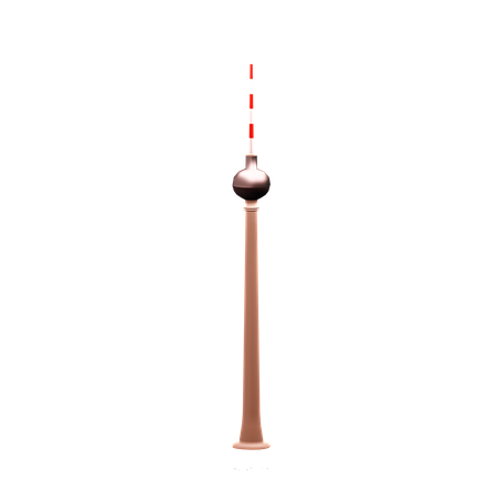Torre de televisión de berlín  3D Icon