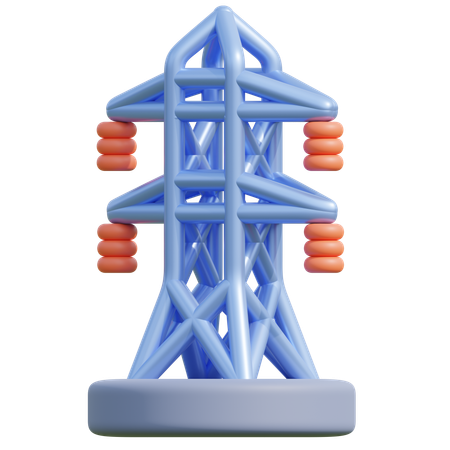 Torre de transmisión  3D Icon