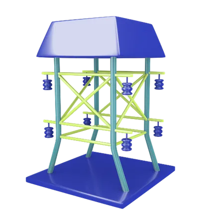 Torre de transmissão  3D Icon