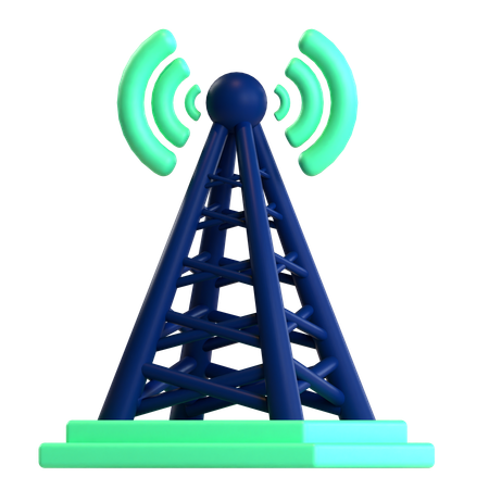 Torre wi-fi  3D Icon