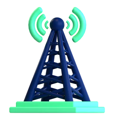 Torre wi-fi  3D Icon