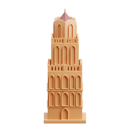 Torre del castillo  3D Icon