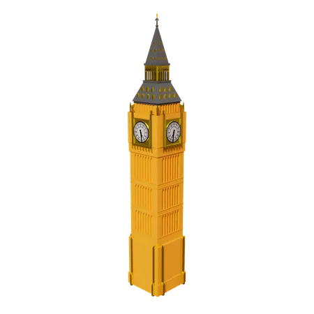 Torre do relógio de Londres  3D Icon