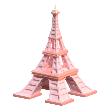 Ilustracao Da Torre Eiffel Em Design 3 D 3D Icon