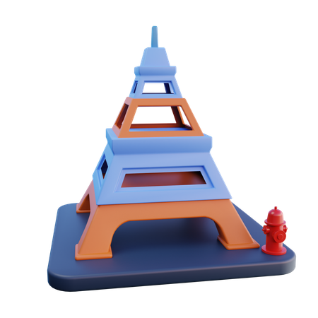 Torre Eiffel  3D Icon