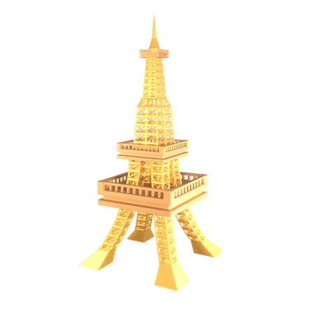Torre Eiffel  3D Icon