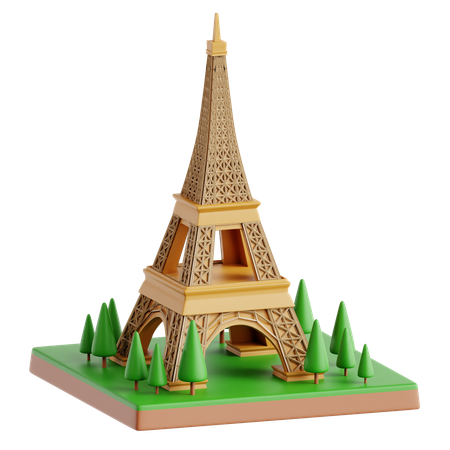 Torre Eiffel  3D Icon