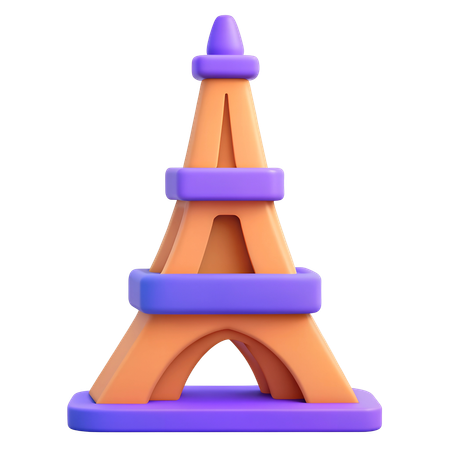Torre Eiffel  3D Icon