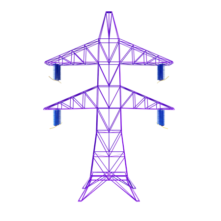 Torre Eléctrica  3D Illustration