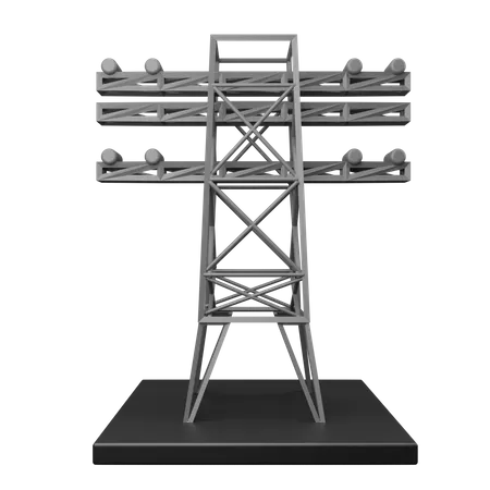 Torre Eléctrica  3D Illustration