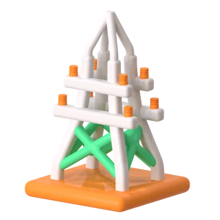 Torre Elétrica  3D Icon