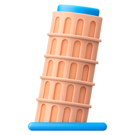 Torre inclinada de Pisa  3D Icon