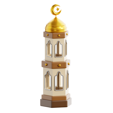 Torre da mesquita  3D Icon