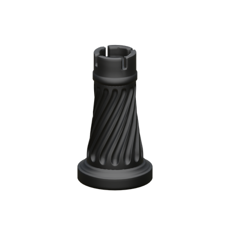 Torre negra  3D Icon