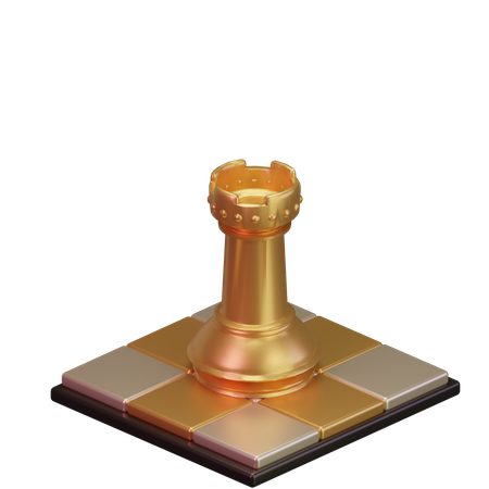 Torre negra  3D Icon