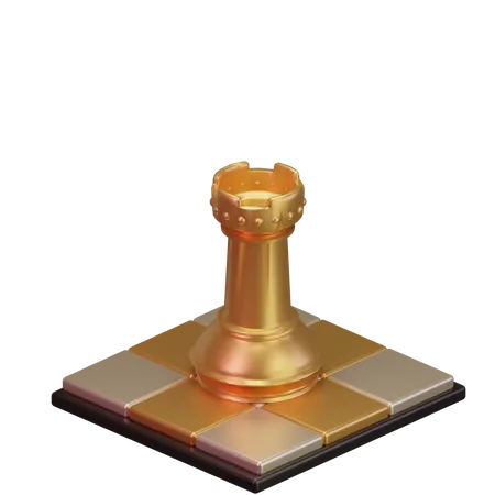 Torre negra  3D Icon