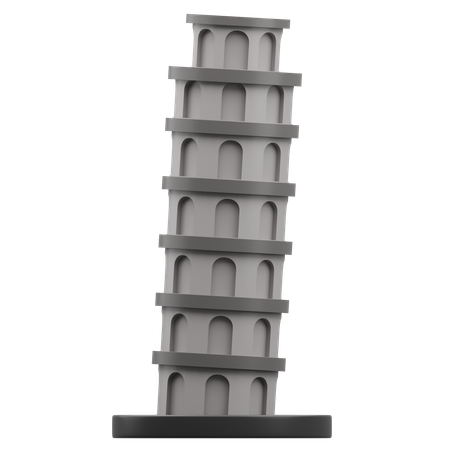 Torre de pisa  3D Icon