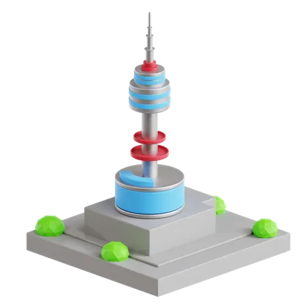 Torre de Seul  3D Icon