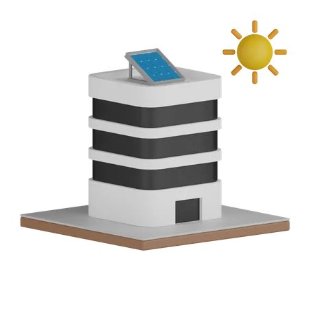 Torre solar  3D Icon