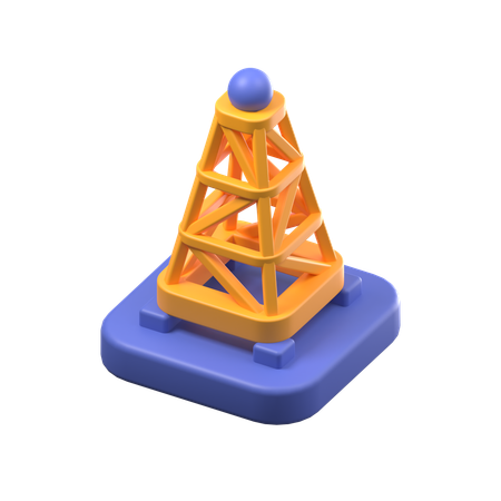 Torre wifi  3D Icon