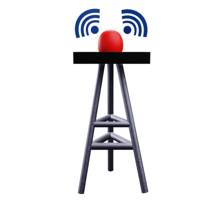 Torre wi-fi  3D Icon