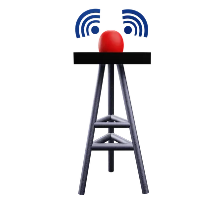 Torre wi-fi  3D Icon