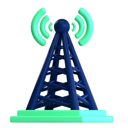 Torre wifi  3D Icon