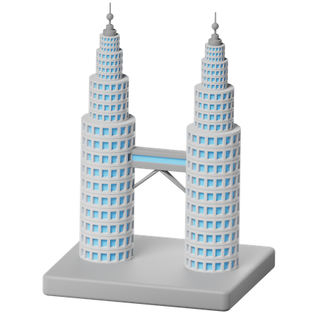 Torres Gemelas Petronas  3D Icon