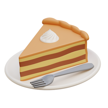 Torta de abóbora  3D Icon