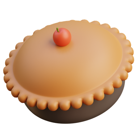 Torta de cereja  3D Icon