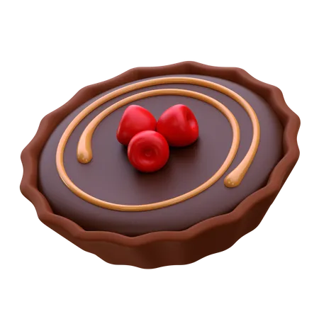 Torta de chocolate  3D Icon