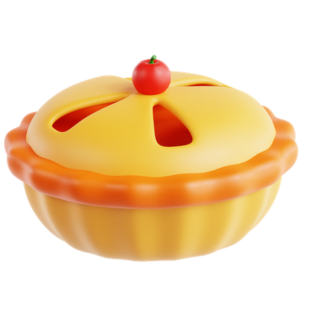 Torta de maçã  3D Icon