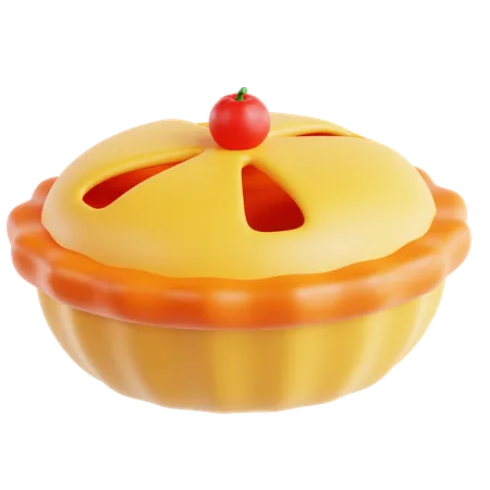 Torta de maçã  3D Icon