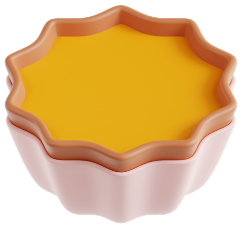 Torta de ovos  3D Icon