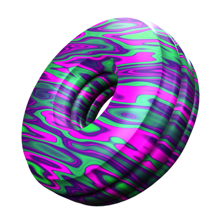 Torus Abstract Shape  3D Icon