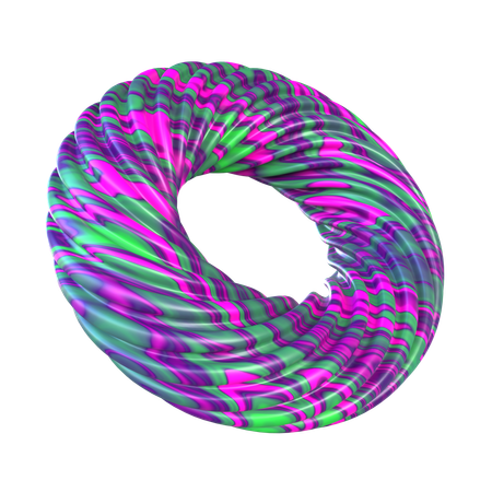 Torus Abstract Shape  3D Icon