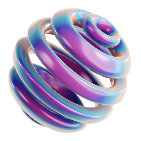 Torus Abstract Shape  3D Icon