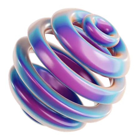 Torus Abstract Shape  3D Icon