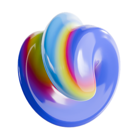 Torus Abstract Shape  3D Icon